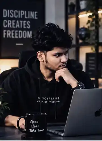 Shakil Mir in the studio